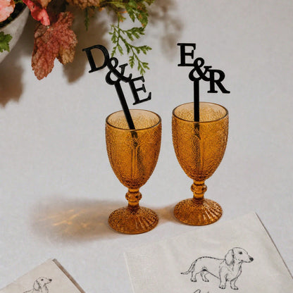 10/30/50/100pcs Customized Name Stir Sticks Wedding Supplies| Personalized Acrylic Stir Sticks| Single Letter Stir Sticks Wedding Party