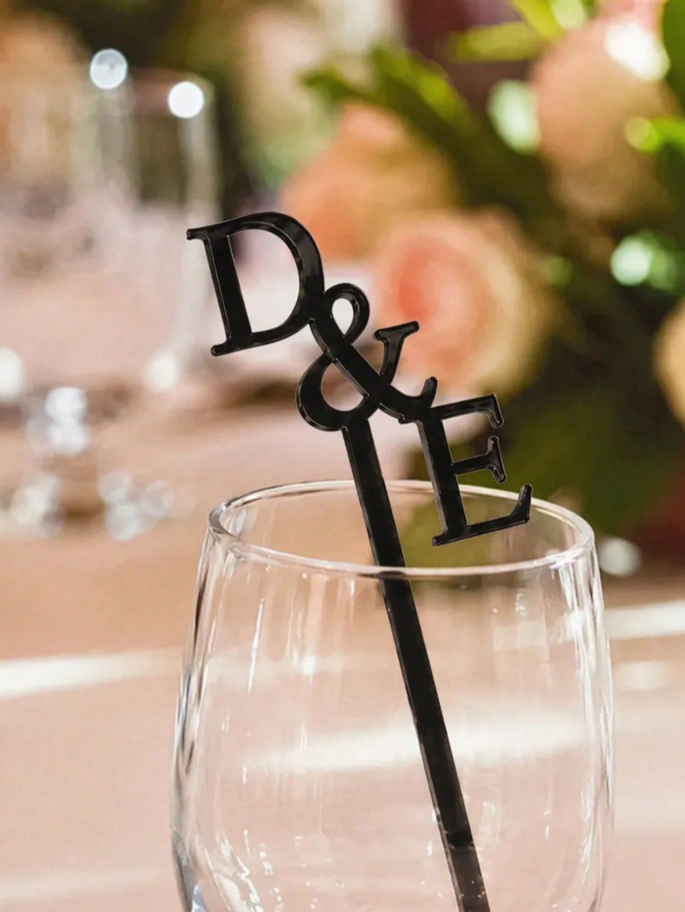 10/30/50/100pcs Customized Name Stir Sticks Wedding Supplies| Personalized Acrylic Stir Sticks| Single Letter Stir Sticks Wedding Party