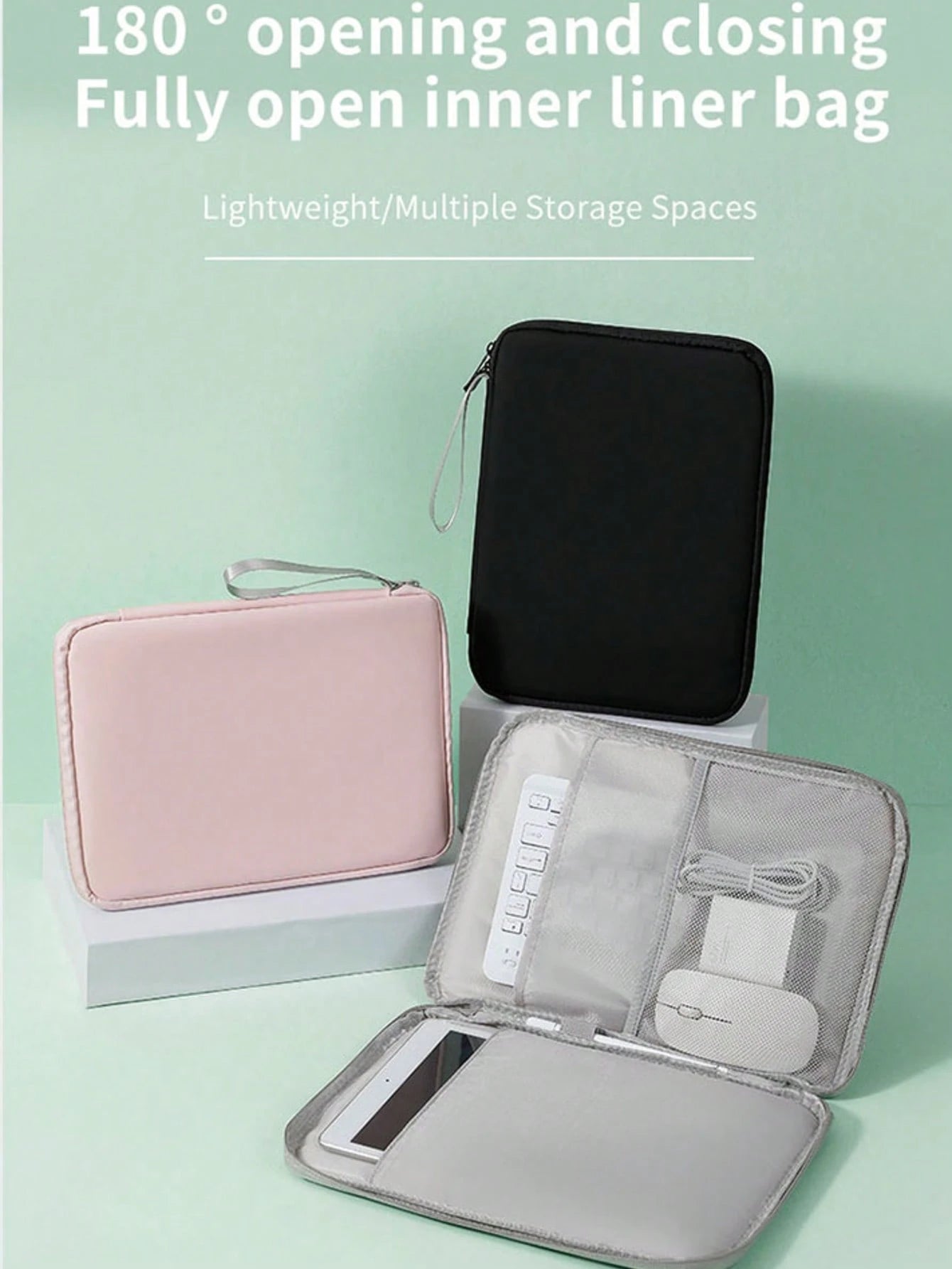 10.9 Inch Tablet Protective Case/Portable Bag, Compatible With IPad Pro M2/M1, Surface Pro 10.3 Inch X/9/8/7/6, With Accessory Pocket (10.9 Inch, Gray PU Leather) Laptop Bag/Laptop Protective Case/Lap