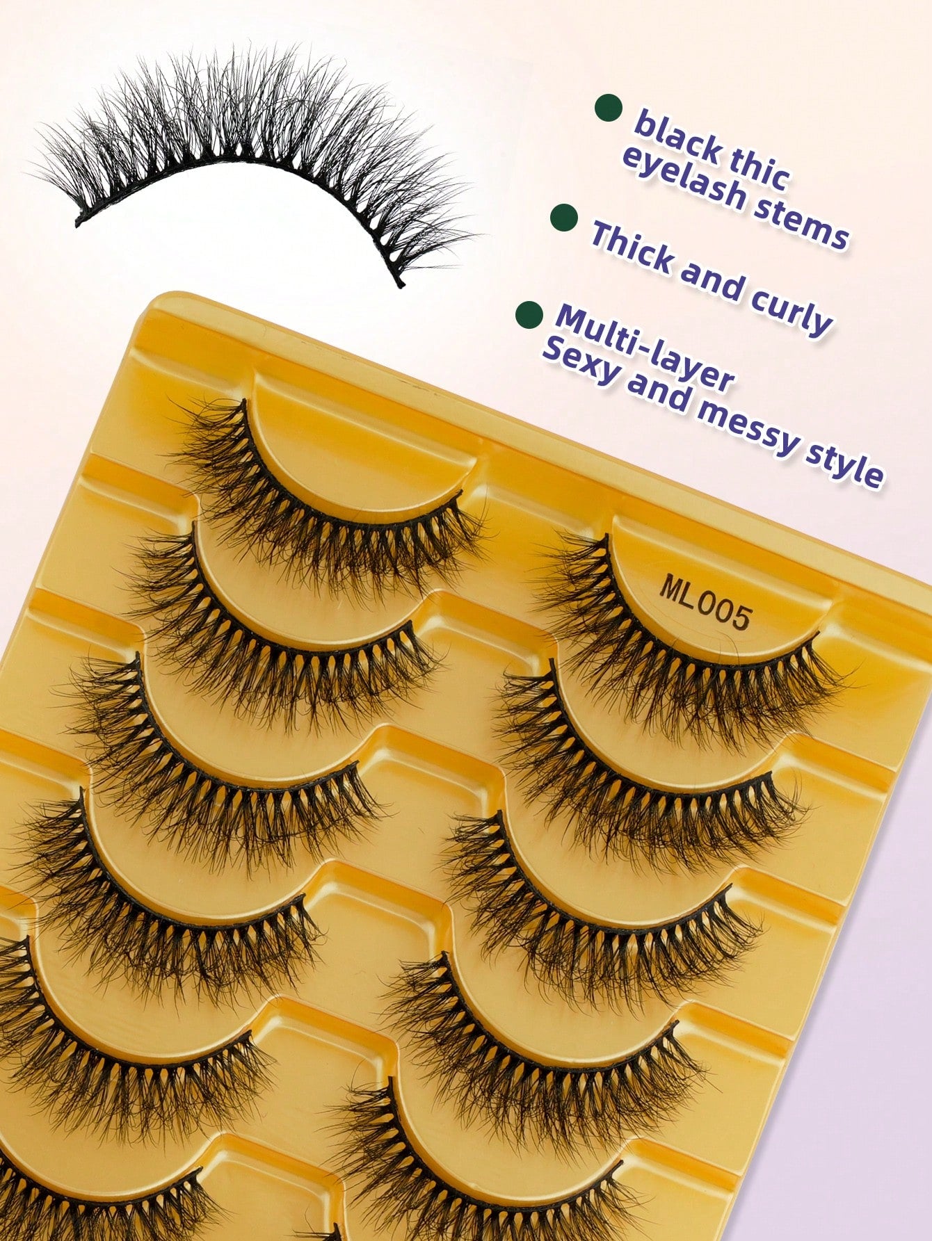 10 Pairs 3D Curly Artificial Short Eyelashes, Soft Natural Layered Lash Strips, Comfortable To Wear, Suitable For Girls' Daily Life, Dates, Work