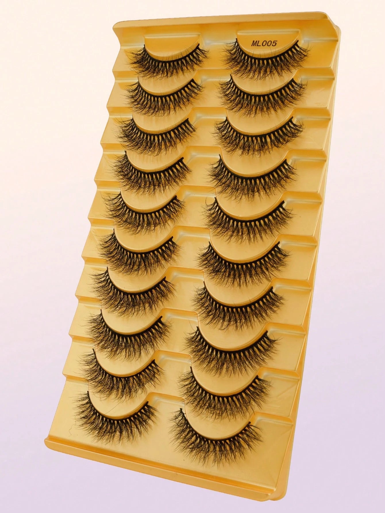 10 Pairs 3D Curly Artificial Short Eyelashes, Soft Natural Layered Lash Strips, Comfortable To Wear, Suitable For Girls' Daily Life, Dates, Work