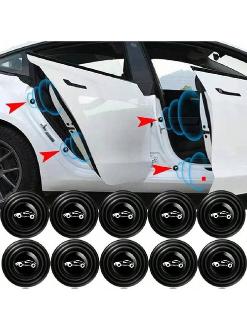 10 Pcs Car Door Anti-Collision Silicone Pads Shock Absorber Gasket Anti-Shock Protection Soundproof Silent Buffer Stickers Accessories