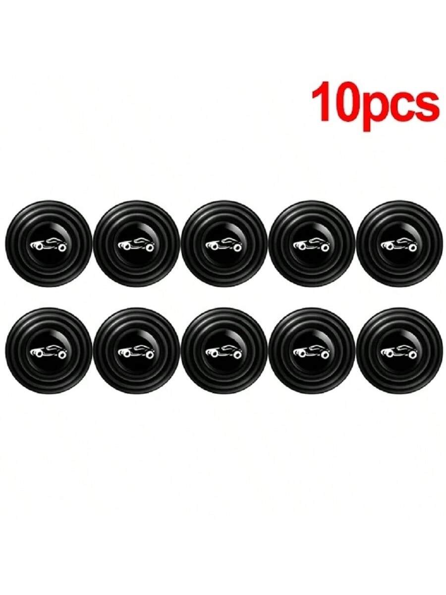 10 Pcs Car Door Anti-Collision Silicone Pads Shock Absorber Gasket Anti-Shock Protection Soundproof Silent Buffer Stickers Accessories