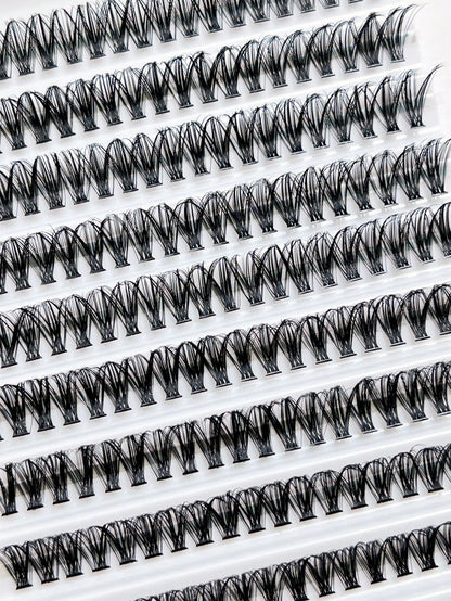 10 Rows  120 Clusters Eyelashes, 30D Mix Full Curled Eyelashes, Natural Appearance Single Length DIY False Eyelasheslash Clusters,Eyelash Clusters,Individual Eyelashes,Lashes,Fake Lashes