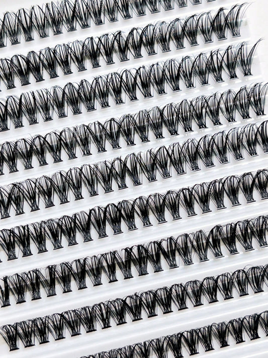 10 Rows  120 Clusters Eyelashes, 30D Mix Full Curled Eyelashes, Natural Appearance Single Length DIY False Eyelasheslash Clusters,Eyelash Clusters,Individual Eyelashes,Lashes,Fake Lashes