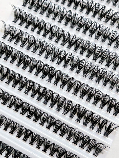 10 Rows  120 Clusters Eyelashes, 30D Mix Full Curled Eyelashes, Natural Appearance Single Length DIY False Eyelasheslash Clusters,Eyelash Clusters,Individual Eyelashes,Lashes,Fake Lashes