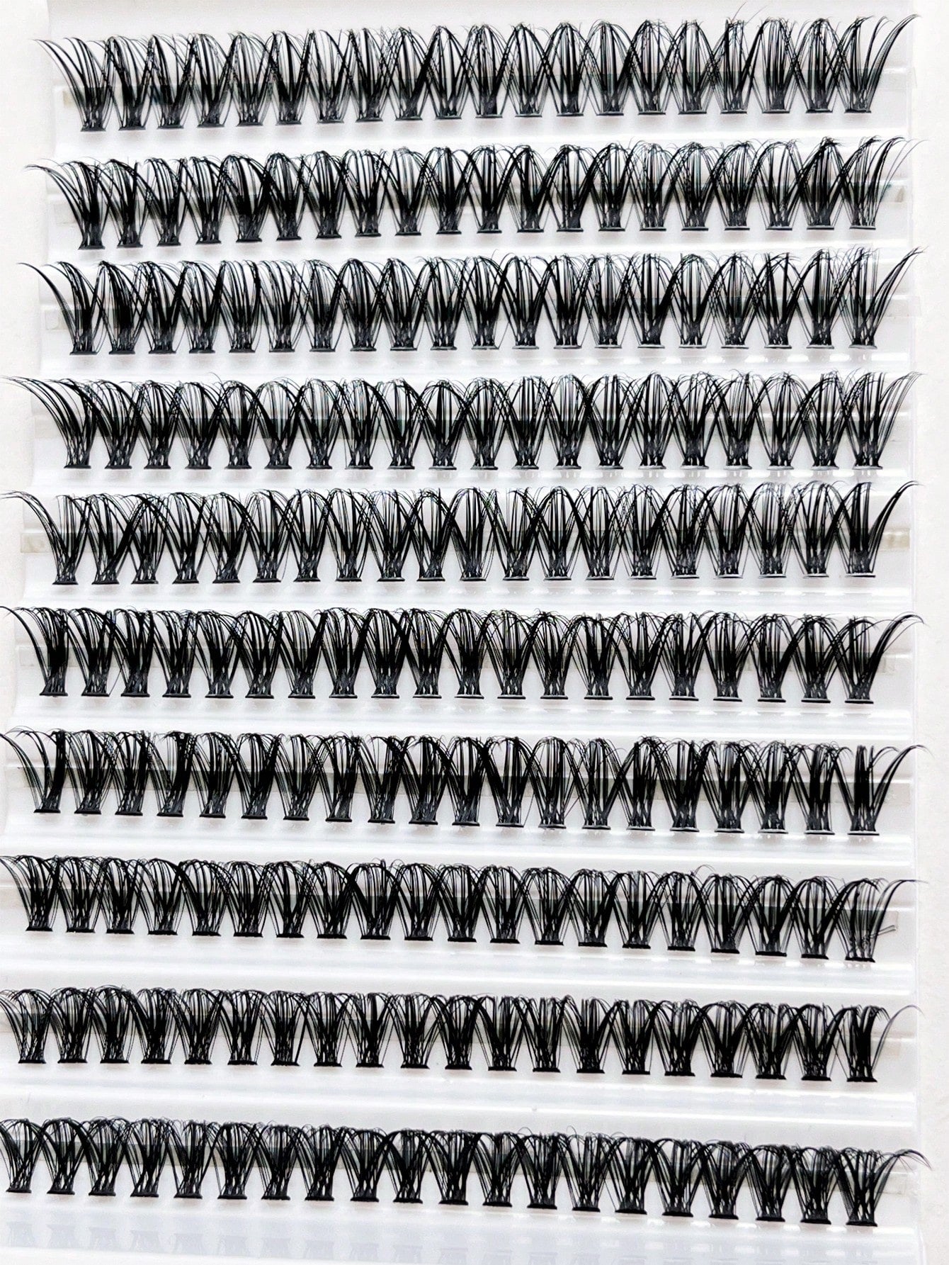 10 Rows  120 Clusters Eyelashes, 30D Mix Full Curled Eyelashes, Natural Appearance Single Length DIY False Eyelasheslash Clusters,Eyelash Clusters,Individual Eyelashes,Lashes,Fake Lashes
