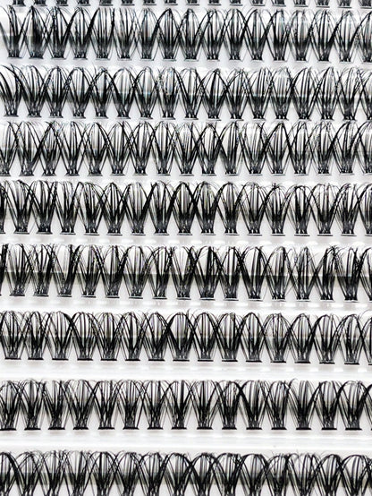 10 Rows  120 Clusters Eyelashes, 30D Mix Full Curled Eyelashes, Natural Appearance Single Length DIY False Eyelasheslash Clusters,Eyelash Clusters,Individual Eyelashes,Lashes,Fake Lashes