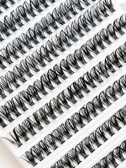 10 Rows  120 Clusters Eyelashes, 30D Mix Full Curled Eyelashes, Natural Appearance Single Length DIY False Eyelasheslash Clusters,Eyelash Clusters,Individual Eyelashes,Lashes,Fake Lashes