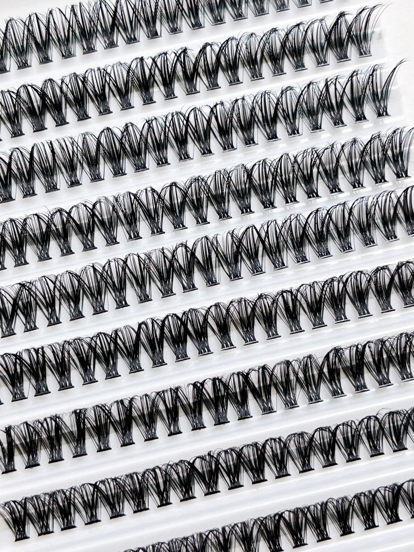 10 Rows  120 Clusters Eyelashes, 30D Mix Full Curled Eyelashes, Natural Appearance Single Length DIY False Eyelasheslash Clusters,Eyelash Clusters,Individual Eyelashes,Lashes,Fake Lashes