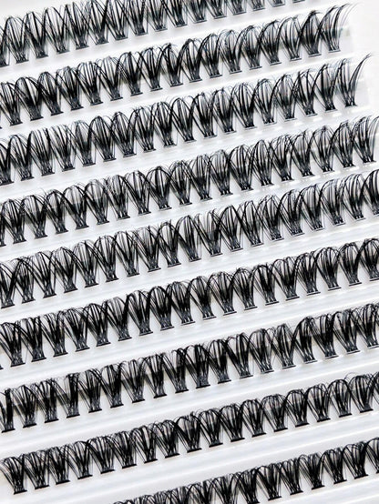 10 Rows  120 Clusters Eyelashes, 30D Mix Full Curled Eyelashes, Natural Appearance Single Length DIY False Eyelasheslash Clusters,Eyelash Clusters,Individual Eyelashes,Lashes,Fake Lashes