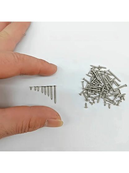 100/620pcs M2M3M4 Self Tapping Screw Assortment Kit Tapping Screw Assortment Kit Lock Nut Wood Thread Nail Screw Sets Self Lock Nut Wood Thread Nail Screws Sets