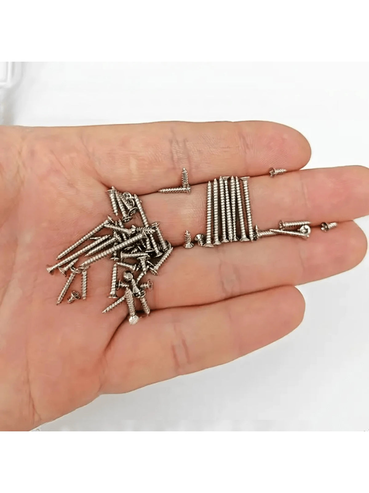 100/620pcs M2M3M4 Self Tapping Screw Assortment Kit Tapping Screw Assortment Kit Lock Nut Wood Thread Nail Screw Sets Self Lock Nut Wood Thread Nail Screws Sets
