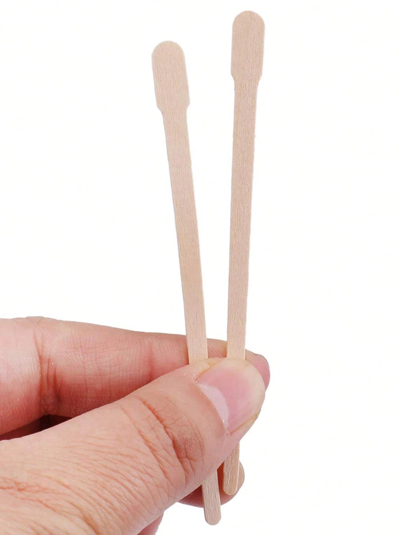 100 Pieces Wooden Wax Sticks- Body Eyebrow, Lip, Nose Small Waxing Applicator Sticks For Hair Removal And Smooth Skin Professional Spa And Home Use (Pack Of 100),Hair Products And Accessories For Ba