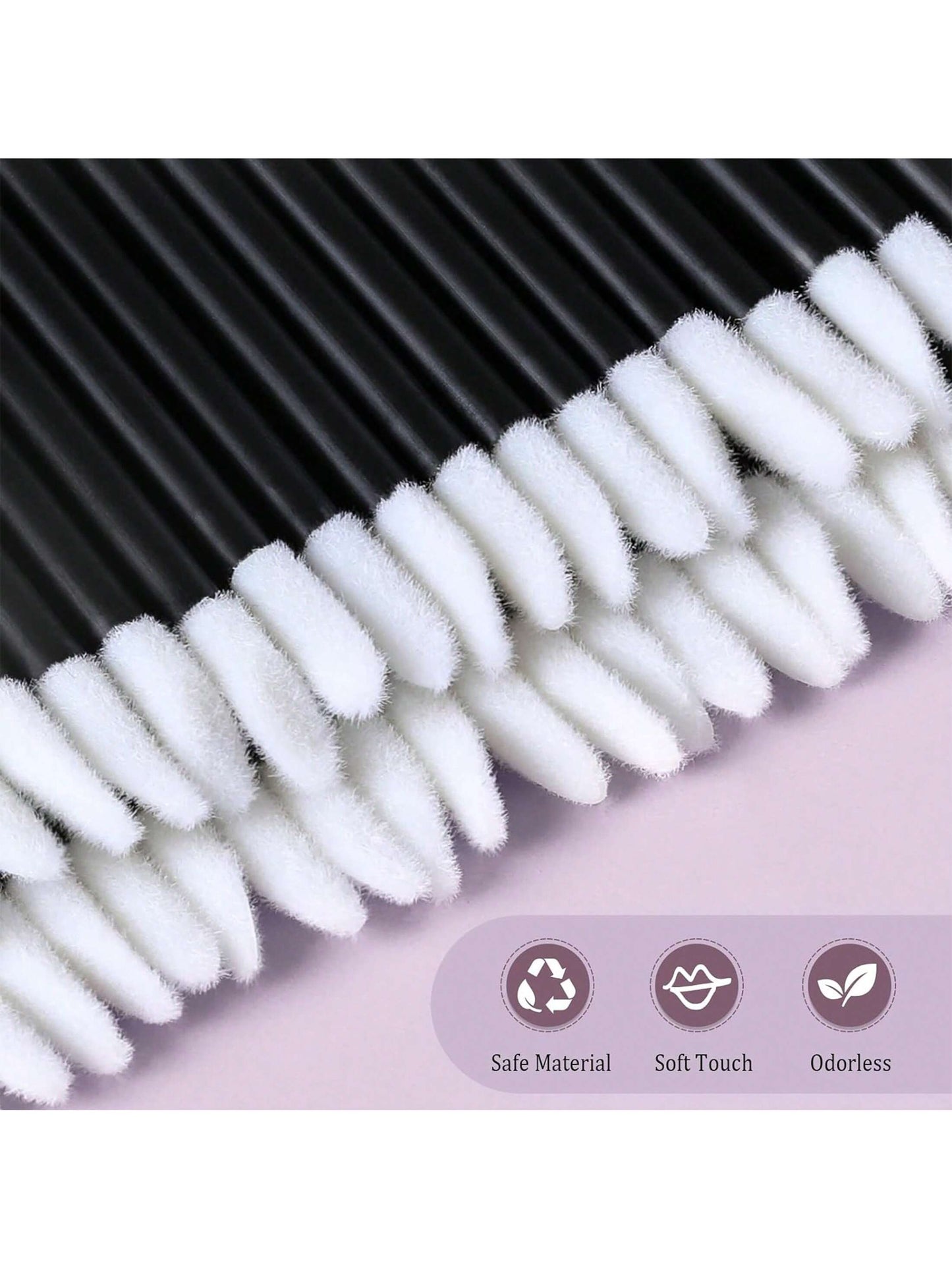 100pcs Lip Gloss Applicators With 1 Replacement Container, Lip Brush Sticks For Lipstick And Lip Gloss, Black Makeup Applicator, Cosmetic Beauty Tool Set