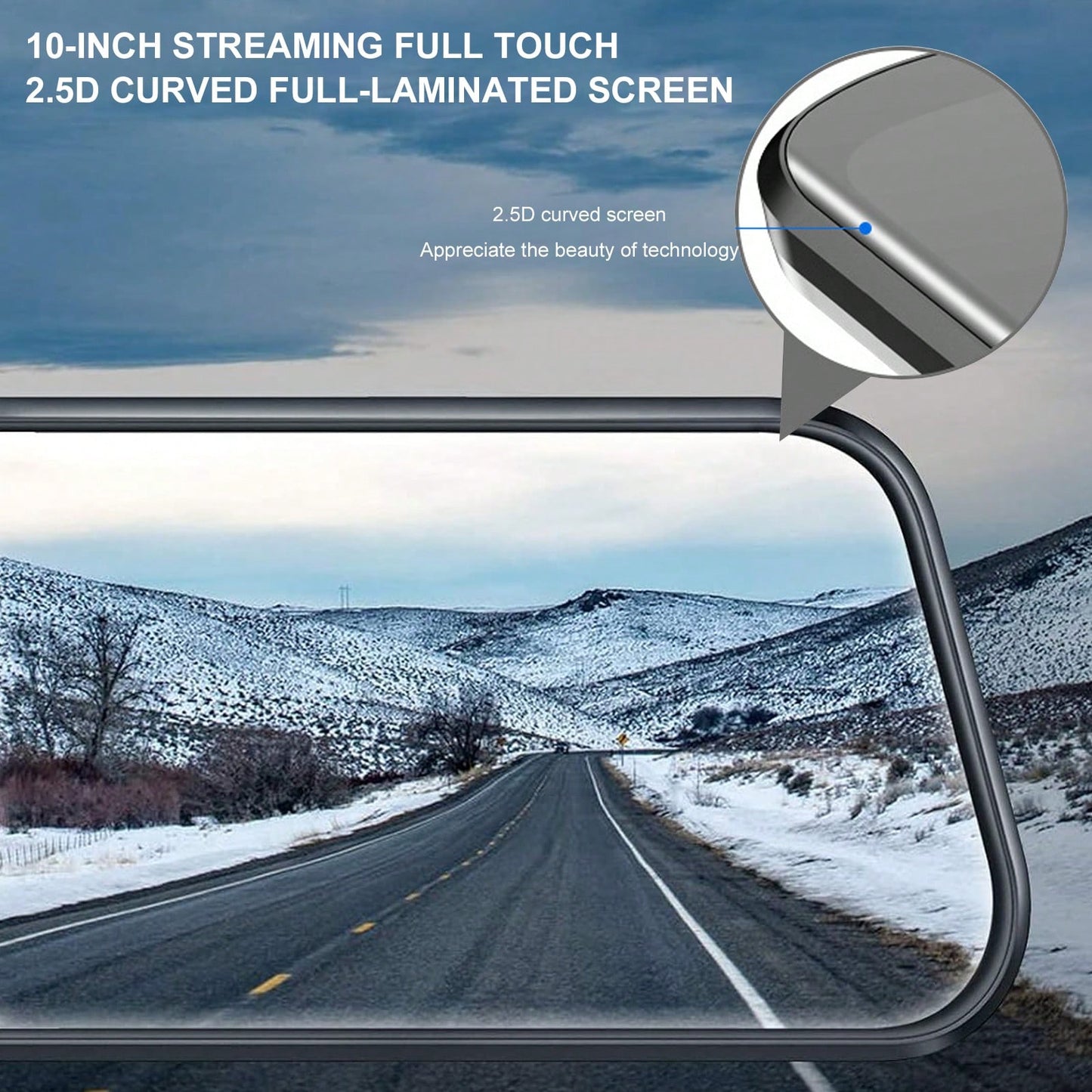 1080P Dual Dash Cam For Cars, 9.66'' Full Touch Screen Rear View Mirror Camera, Front And Rear Car Camera Recorder With Night Vision, Parking Assistance, Loop Recording, 32GB TF Card Included