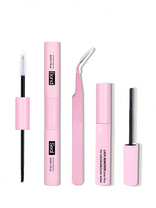 10ml Eyelash Glue And Sealant, 5ml Remover, Tweezers, Suitable For False Eyelashes, Fine And Long-Lasting Waterproof, All-Day Wear, 2-In-1 Eyelash Glue And Sealant, Suitable For DIY Eyelash Extension