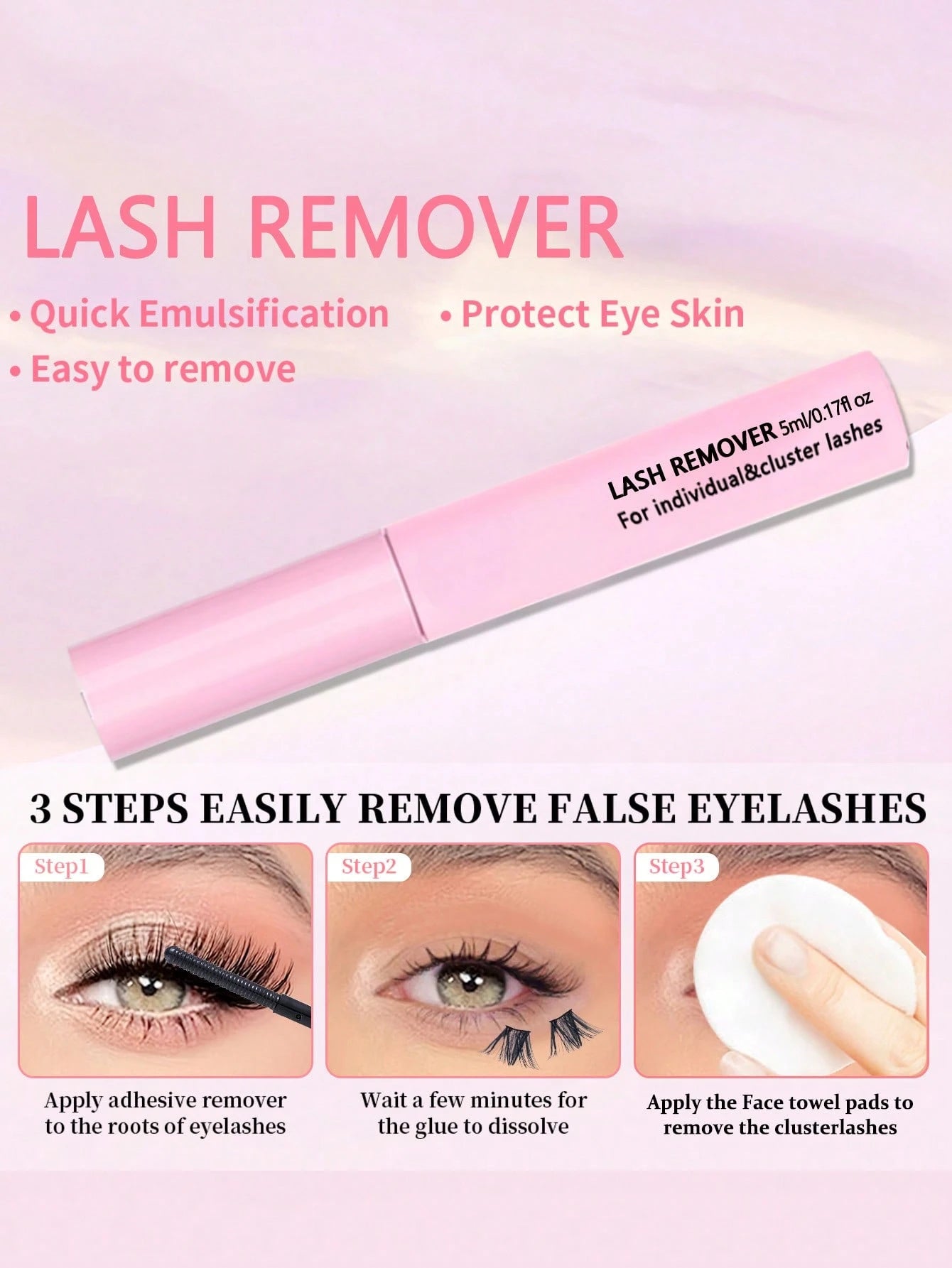 10ml Eyelash Glue And Sealant, 5ml Remover, Tweezers, Suitable For False Eyelashes, Fine And Long-Lasting Waterproof, All-Day Wear, 2-In-1 Eyelash Glue And Sealant, Suitable For DIY Eyelash Extension