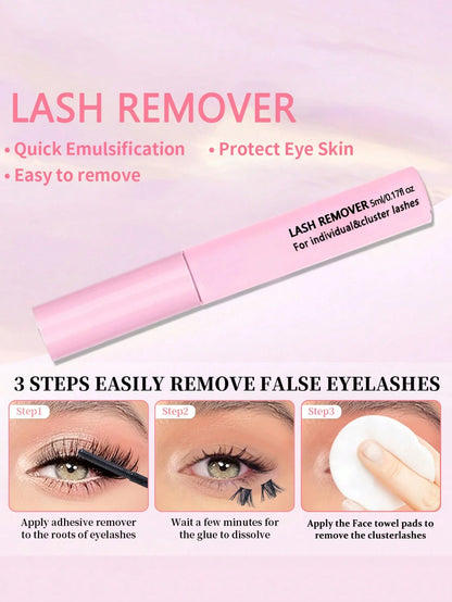 10ml Eyelash Glue And Sealant, 5ml Remover, Tweezers, Suitable For False Eyelashes, Fine And Long-Lasting Waterproof, All-Day Wear, 2-In-1 Eyelash Glue And Sealant, Suitable For DIY Eyelash Extension