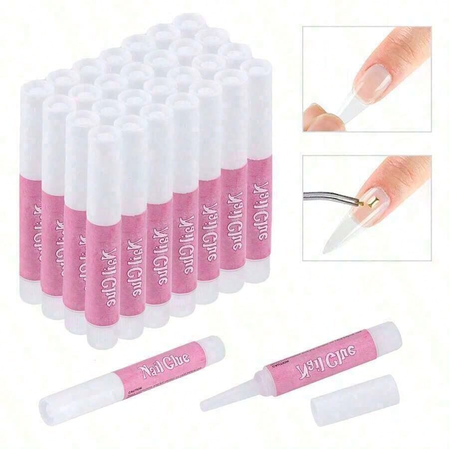 10pc Nail Glue, Super Strong Nail Glue For Acrylic Nails Long Lasting Professional Nail Tip Glue For Press On Nails Bond For Acrylic Nails Adhesive Nail Glue For False Nail Tips 2g/0.07OZ/PCS