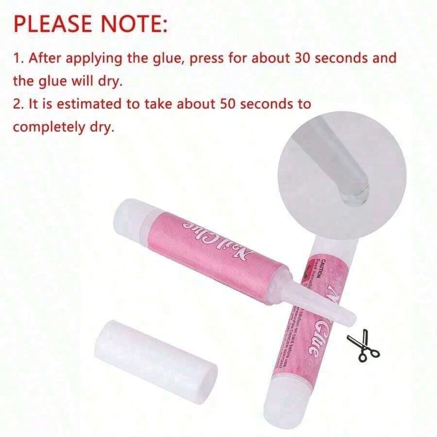 10pc Nail Glue, Super Strong Nail Glue For Acrylic Nails Long Lasting Professional Nail Tip Glue For Press On Nails Bond For Acrylic Nails Adhesive Nail Glue For False Nail Tips 2g/0.07OZ/PCS