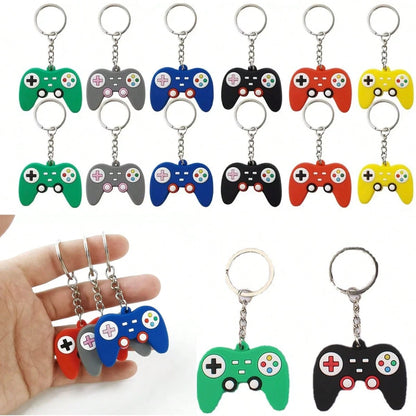 10pcs/5pcs/1pc-Gamepad Party Favors, Game Controller Keychain, Birthday Party Supplies Pendant Decorations, Baby Boy Girl Gifts Keepsake Rewards Gift Bag Filler, 6 Colors,Video Game Controller Handle