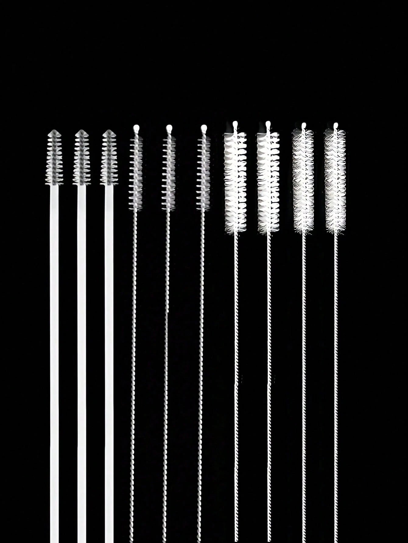 10pcs Assorted Styles/Stretchable Straw Brushes For Baby Bottles & Cup, Children Water Bottle Tube Cleaning Brushes- Excluding Bottles/Cups