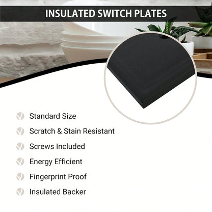 10pcs Duplex Power Outlet Wall Plates, 1-Gang Standard Size Wall Panels, Power Outlet Covers, Wall Socket Covers, With Color-Matched Screws