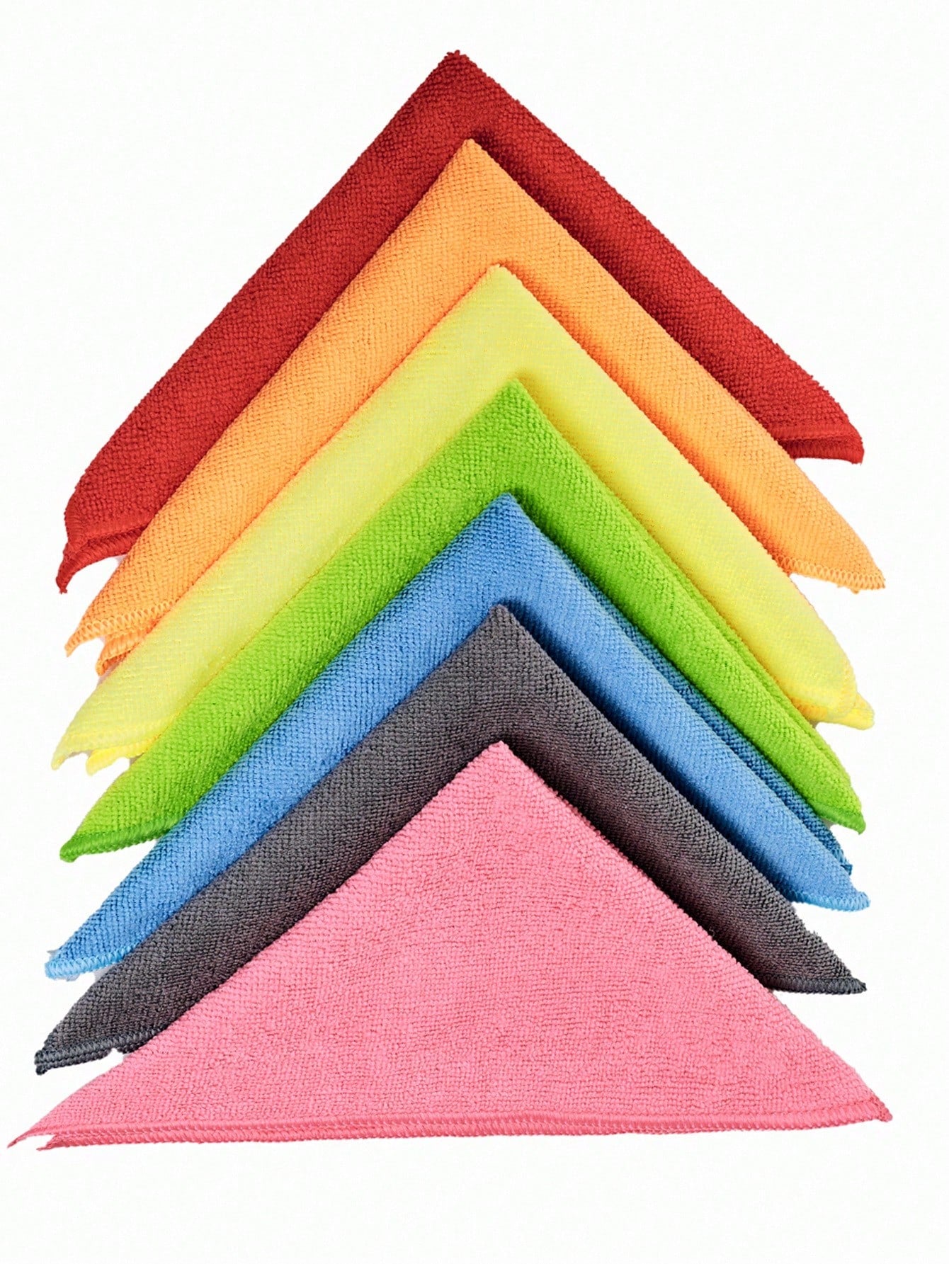 10pcs/Pack Super Soft Microfiber Cleaning Cloths, 25*25cm/30*30cm Random Colors, Absorbent Cleaning Rags For Kitchen, Glass, Home Use- Kitchen, Bathroom, Household