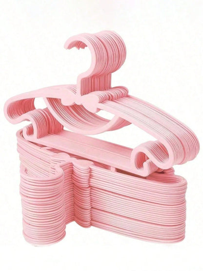 10pcs Plastic Baby Hangers With Bow, Non-Slip, Suitable For Newborn/Infant Clothing Storage, Ultra-Thin, Baby Shower Gift