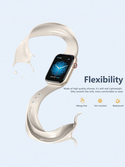 10pcs Soft Silicone Sports Watch Bands For Apple Watch 38mm 40mm 41mm 42mm 44mm 45mm 46mm 49mm, Compatible With Series 10 SE 9 8 7 6 5 4 3 Ultra, Unisex Fashion Fitness Essential Gift Set