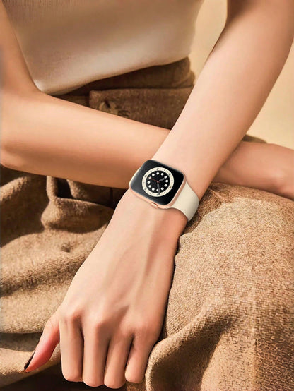 10pcs Soft Silicone Sports Watch Bands For Apple Watch 38mm 40mm 41mm 42mm 44mm 45mm 46mm 49mm, Compatible With Series 10 SE 9 8 7 6 5 4 3 Ultra, Unisex Fashion Fitness Essential Gift Set