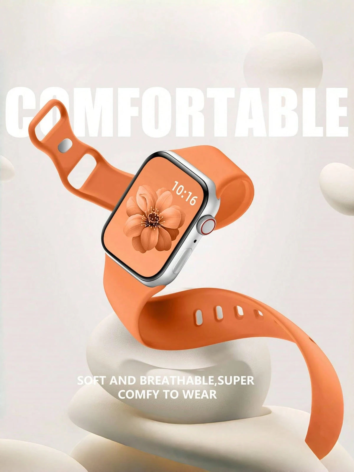 10pcs Soft Silicone Sports Watch Bands For Apple Watch 38mm 40mm 41mm 42mm 44mm 45mm 46mm 49mm, Compatible With Series 10 SE 9 8 7 6 5 4 3 Ultra, Unisex Fashion Fitness Essential Gift Set