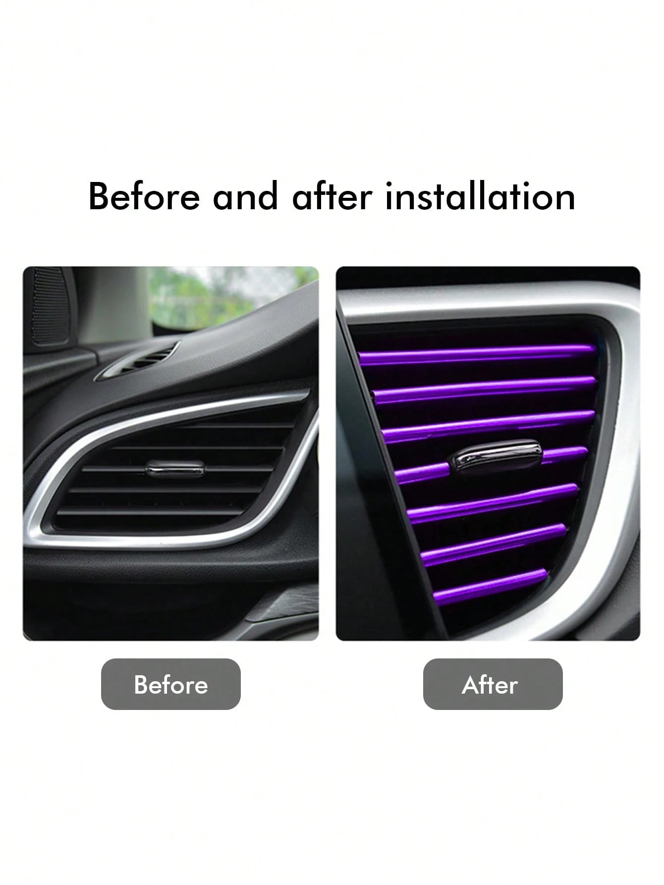 10pcs Solid PVC Car Air Outlet Accessory