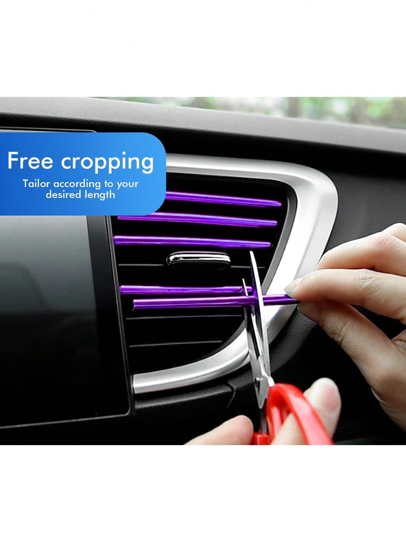 10pcs Solid PVC Car Air Outlet Accessory