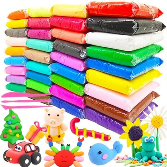 12/24/36 Colors Air Dry Clay Modeling Kit With 3 Sculpting Tools, DIY Magic Toy Gift For Boys Girls Kids, Air Dry Clay (Random Color Clay + Tools), Polymer Clay, Clay, Air Dry Clay, Slime, Christmas G