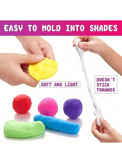 12/24/36 Colors Air Dry Clay Set- Children Air Dry Clay, Modeling Clay, Polymer Clay (Random Colors & Tools), Ultra-Light Quick Dry Magic Modeling Clay With Sculpting Tools, Suitable For Children Gif