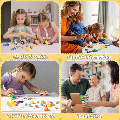 12/24/36 Colors Air Dry Clay Set- Children Air Dry Clay, Modeling Clay, Polymer Clay (Random Colors & Tools), Ultra-Light Quick Dry Magic Modeling Clay With Sculpting Tools, Suitable For Children Gif