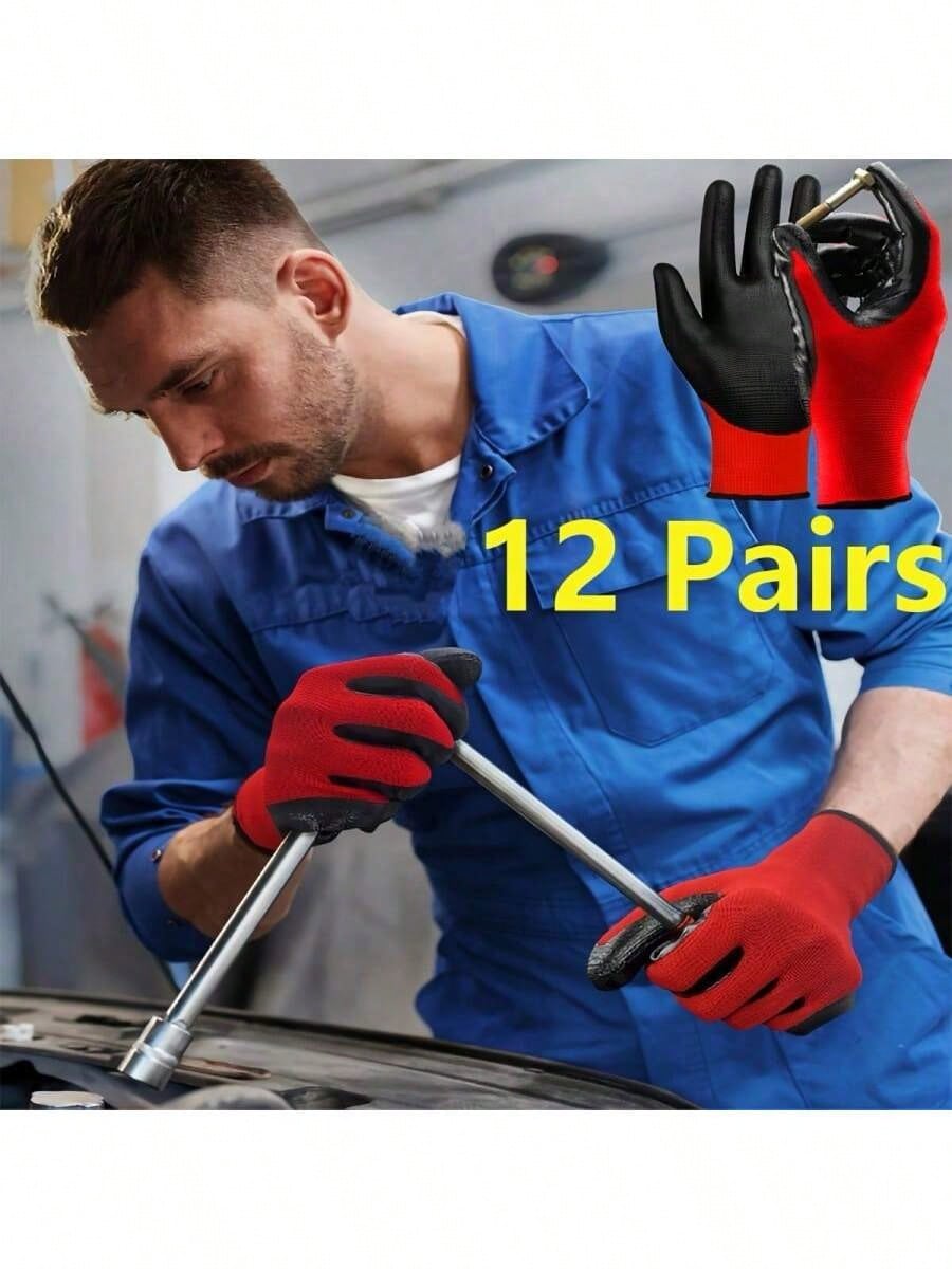 12/24 Pcs Of Dual-Purpose Gloves, Gardening Gloves That Are Lightweight, Breathable, And Dexterous, Suitable For Both Men And Women, Ideal For Outdoor Activities Like Fishing, Automotive Repair, And E
