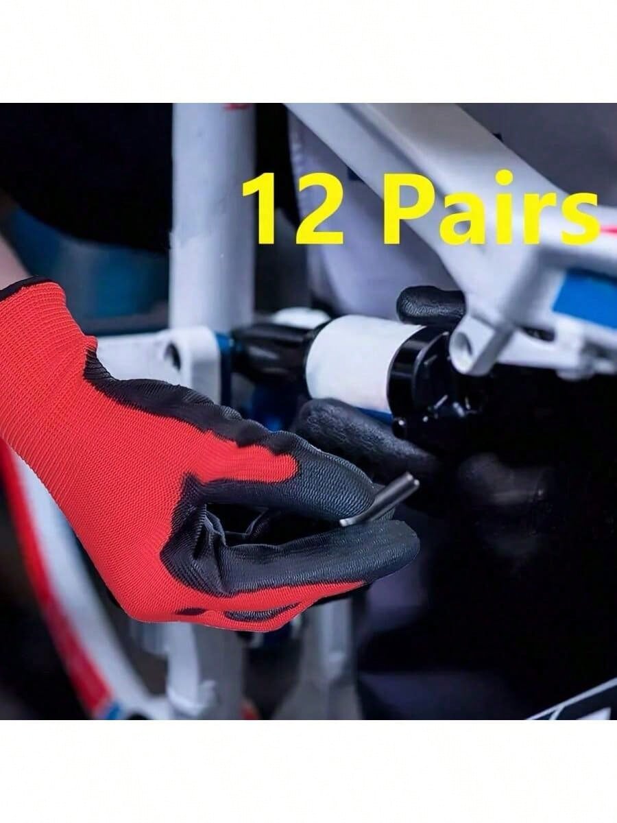 12/24 Pcs Of Dual-Purpose Gloves, Gardening Gloves That Are Lightweight, Breathable, And Dexterous, Suitable For Both Men And Women, Ideal For Outdoor Activities Like Fishing, Automotive Repair, And E