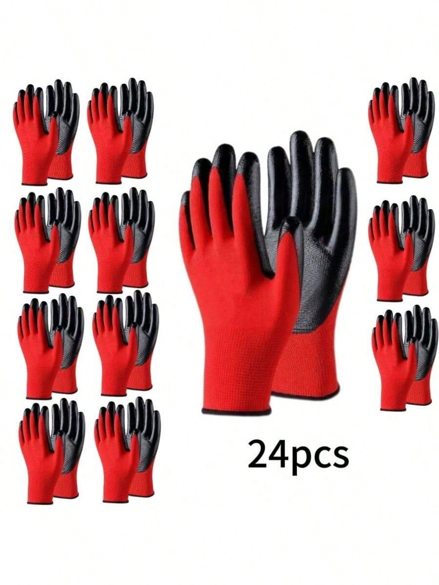 12/24 Pcs Of Dual-Purpose Gloves, Gardening Gloves That Are Lightweight, Breathable, And Dexterous, Suitable For Both Men And Women, Ideal For Outdoor Activities Like Fishing, Automotive Repair, And E