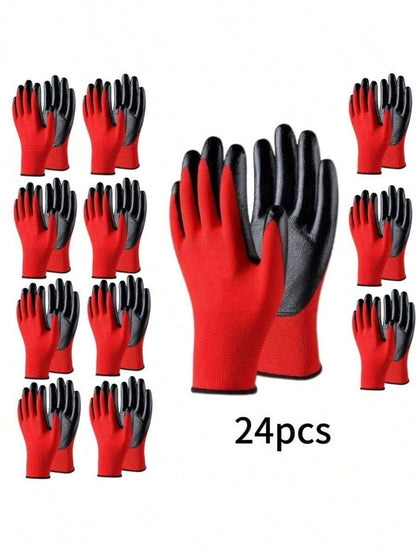 12/24 Pcs Of Dual-Purpose Gloves, Gardening Gloves That Are Lightweight, Breathable, And Dexterous, Suitable For Both Men And Women, Ideal For Outdoor Activities Like Fishing, Automotive Repair, And E