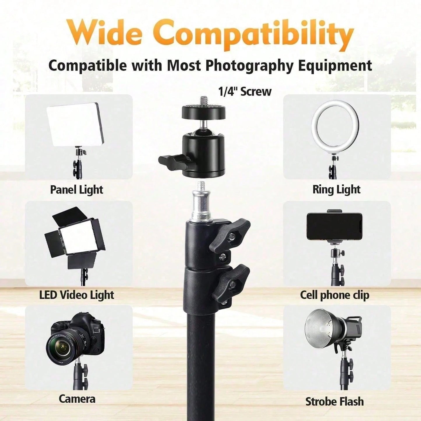 12" Ring Light With 63" Tripod & Phone Holder- Dimmable LED Selfie Light For Makeup, Zoom, Live Streaming & Photography-, Cyber Monday & Christmas Gift, Adjustable Brightness, Stable Base, Content C