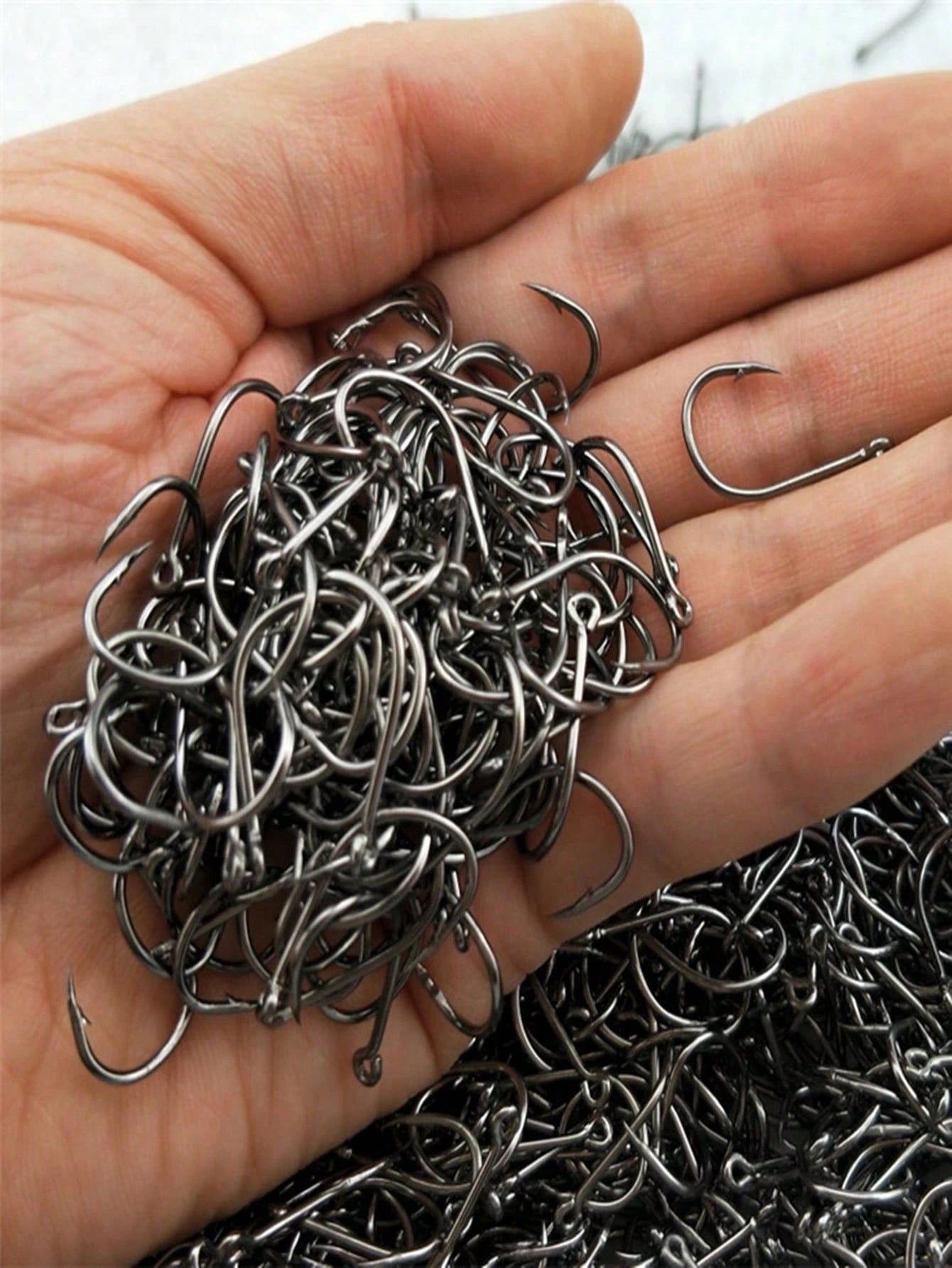 120pcs Ise Ni Fishing Hooks #3-#12 Bulk With Rings, Barbed, With Holes, Fishing Tackle Accessories