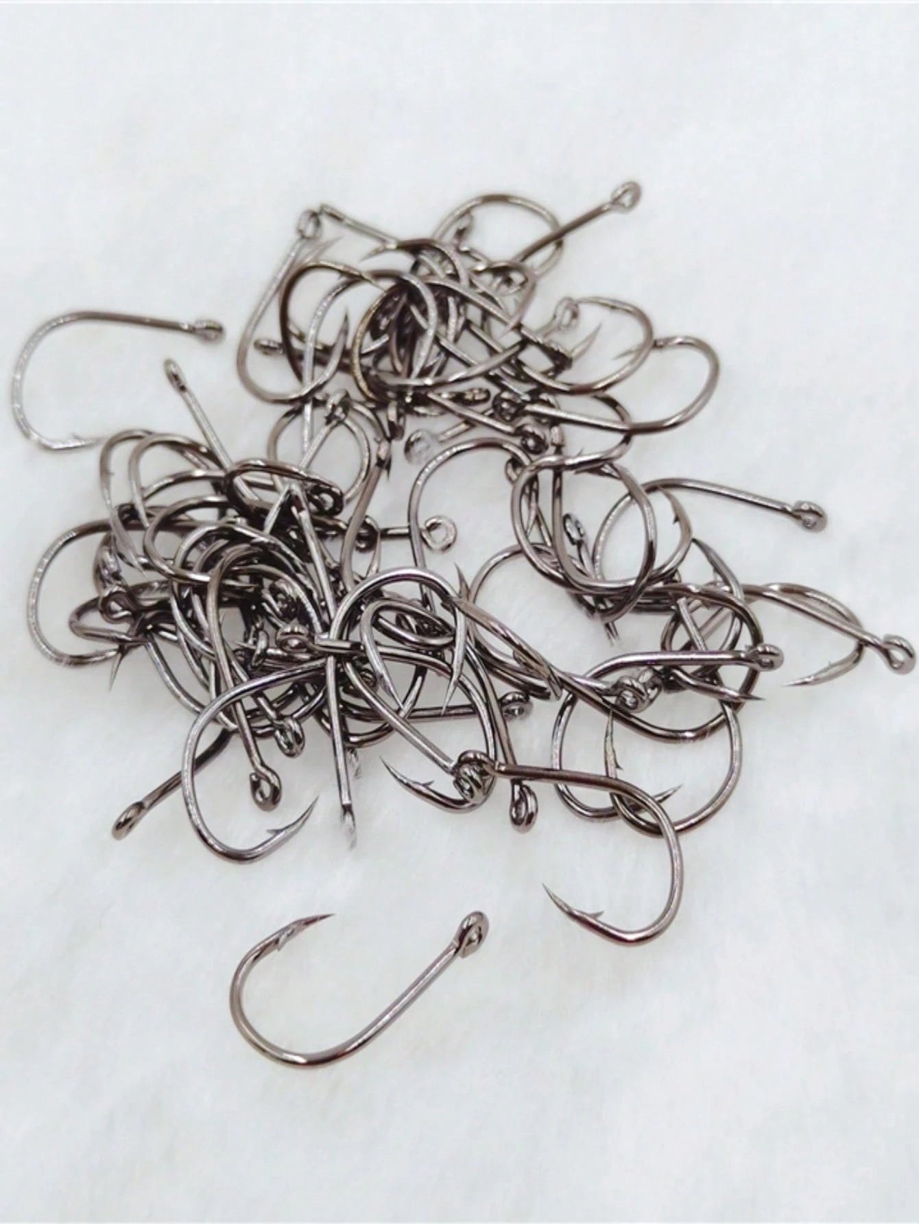 120pcs Ise Ni Fishing Hooks #3-#12 Bulk With Rings, Barbed, With Holes, Fishing Tackle Accessories