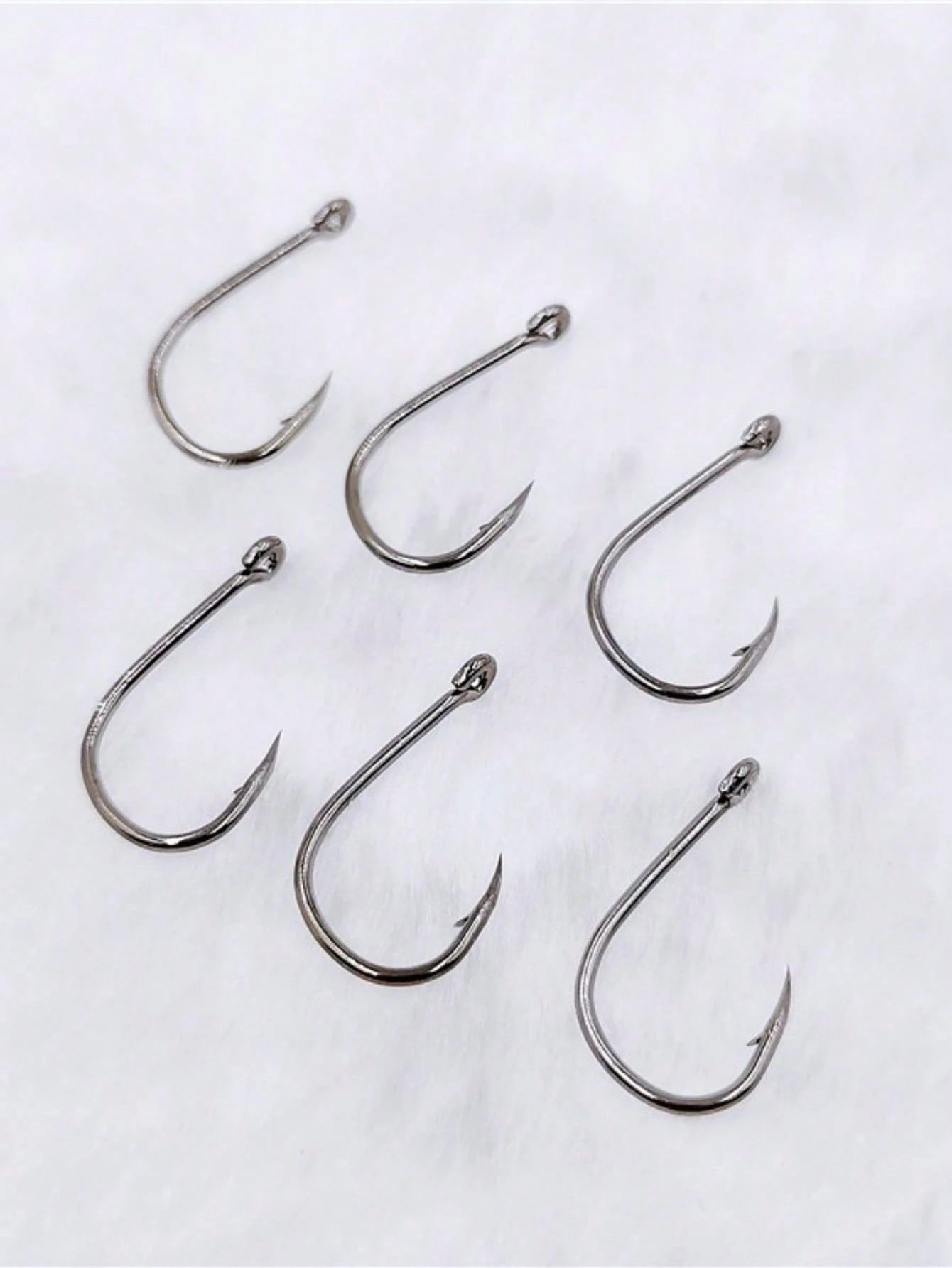 120pcs Ise Ni Fishing Hooks #3-#12 Bulk With Rings, Barbed, With Holes, Fishing Tackle Accessories