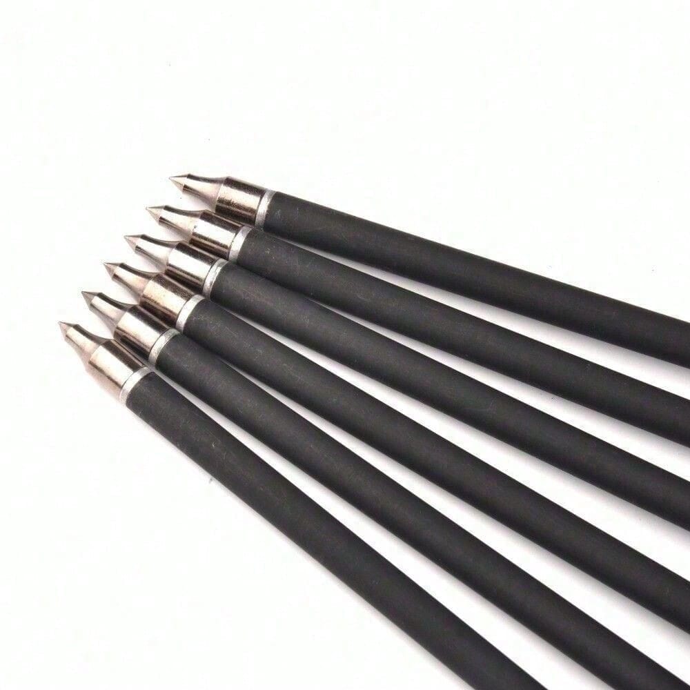 12Pcs 20Inch Crossbow Bolts And 12Pcs Crossbow Broadheads Set Carbon Crossbow Arrows For Hunting And Outdoor Practice(12pcs Arrows +12pcs Broadheads)