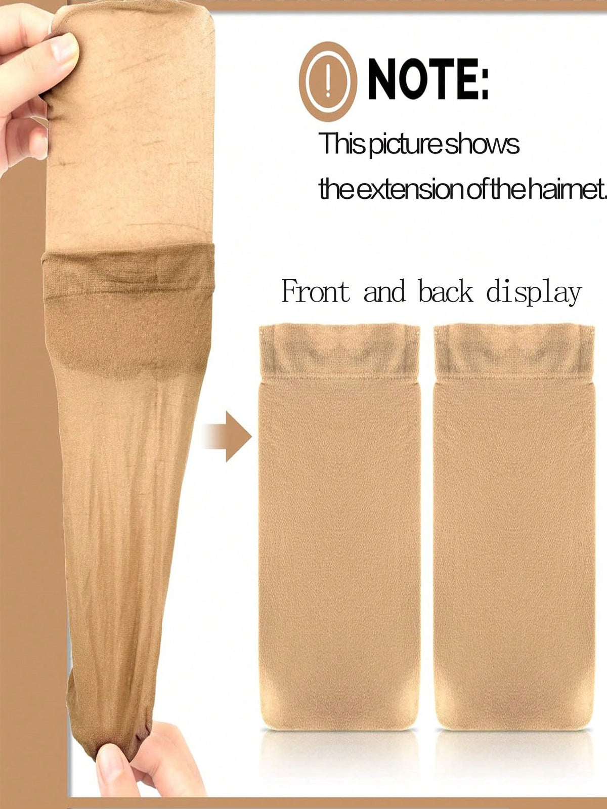 12PCS Beige Wig Caps For Women And Men, Stretchy Nylon Stocking Cap With Closed End Mesh, Breathable & Secure Fit