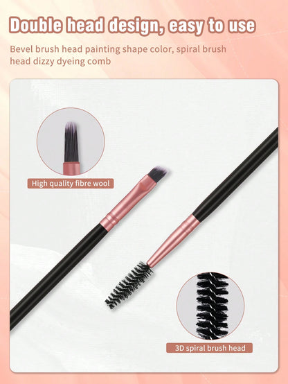 12pcs Dual-Ended Eyebrow Brush, Daily Casual Makeup Brushes,Eyebrow Brush,Eyeshadow Brush,Spoolie,Spoolie Brush,Giveaways