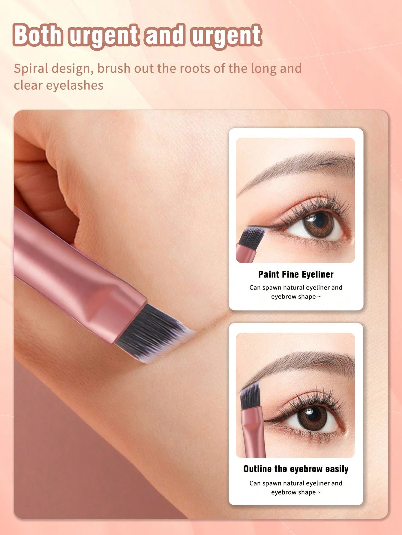 12pcs Dual-Ended Eyebrow Brush, Daily Casual Makeup Brushes,Eyebrow Brush,Eyeshadow Brush,Spoolie,Spoolie Brush,Giveaways